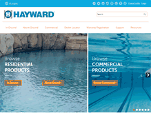 Tablet Screenshot of hayward-pool.com