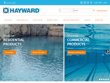 Tablet Screenshot of hayward-pool.ca